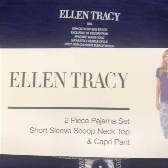 Ellen Tracy 2 piece Pajama Set - Picture 2 of 3